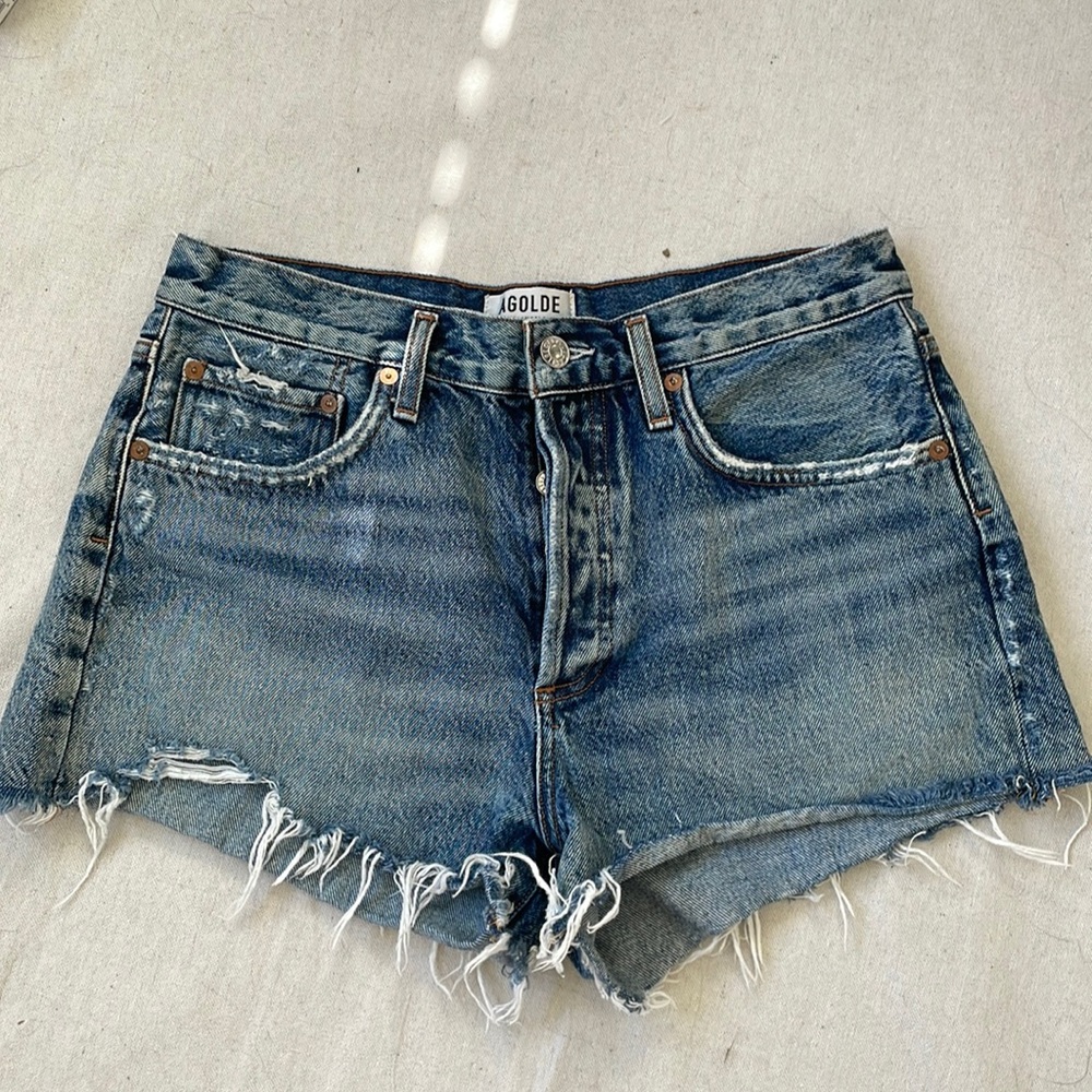 AGOLDE denim cutoffs